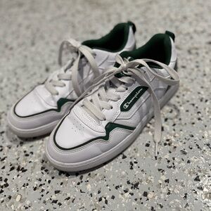 Champion White and Green Women's Sneakers